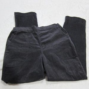 Gray Corduroy Pull-on Pants